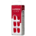 Kiss Impress Press on Manicure Nails - Reddy Or Not, 30 Nails